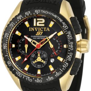 Invicta Herrklocka 33629 Svart/Gummi Ø48 mm