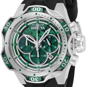 Invicta Herrklocka 33633 Grön/Gummi Ø52.5 mm