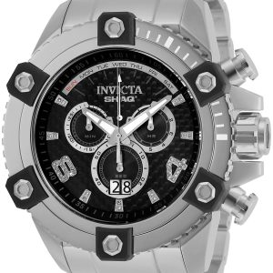 Invicta Herrklocka 33725 Shaq Svart/Stål Ø60 mm