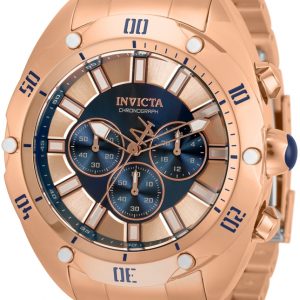 Invicta Herrklocka 33745 Flerfärgad/Roséguldstonat stål Ø50 mm