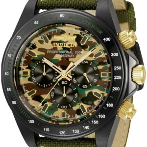 Invicta Herrklocka 33794 Speedway Flerfärgad/Läder Ø50 mm