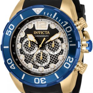 Invicta Herrklocka 33823 Svart/Gummi Ø52 mm