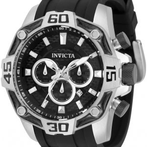 Invicta Herrklocka 33834 Svart/Stål Ø52 mm