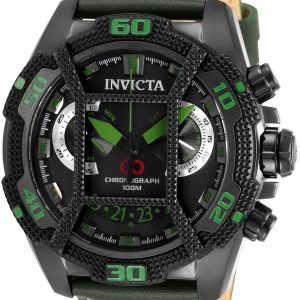 Invicta Herrklocka 33855 Corduba Svart/Läder Ø49 mm