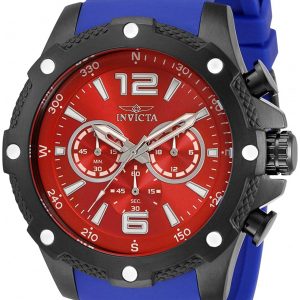 Invicta Herrklocka 34020 I-Force Röd/Stål Ø50 mm