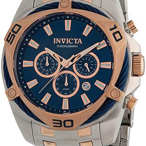 Invicta Herrklocka 34133 Bolt Blå/Roséguldstonat stål Ø50 mm