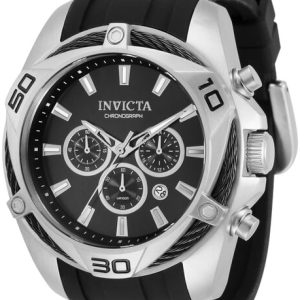 Invicta Herrklocka 34137 Bolt Svart/Stål Ø50 mm