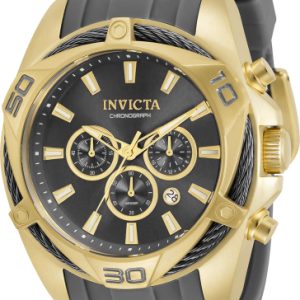 Invicta Herrklocka 34140 Bolt Svart/Gulguldtonat stål Ø50 mm