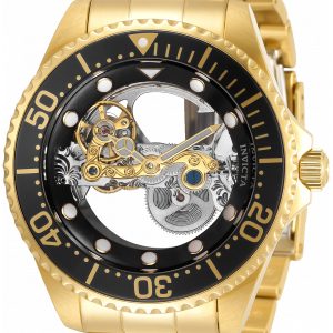 Invicta Herrklocka 34447 Pro Diver Skelettskuren/Gulguldtonat stål