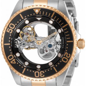 Invicta Herrklocka 34451 Pro Diver Skelettskuren/Roséguldstonat