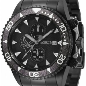 Invicta Herrklocka 34627 Marvel Svart/Stål Ø47 mm