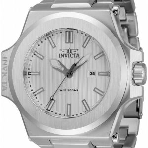 Invicta Herrklocka 34729 Akula Silverfärgad/Stål Ø58 mm