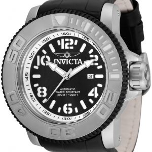 Invicta Herrklocka 34779 Sea Hunter Svart/Läder Ø58 mm