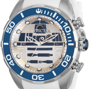 Invicta Herrklocka 35084 Star Wars Silverfärgad/Gummi Ø50 mm