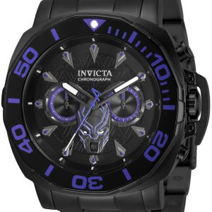 Invicta Herrklocka 35097 Marvel Svart/Stål Ø48 mm