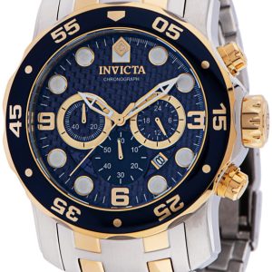 Invicta Herrklocka 35135 Pro Diver Blå/Gulguldtonat stål Ø48 mm