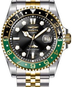 Invicta Herrklocka 35151 Pro Diver Svart/Gulguldtonat stål Ø47 mm