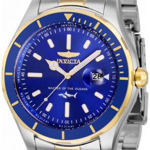 Invicta Herrklocka 35597 Pro Diver Blå/Gulguldtonat stål Ø46 mm