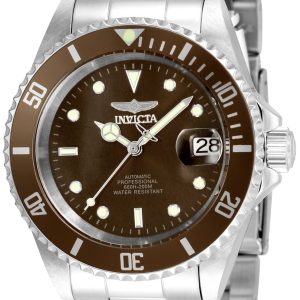 Invicta Herrklocka 35689 Pro Diver Brun/Stål Ø40 mm