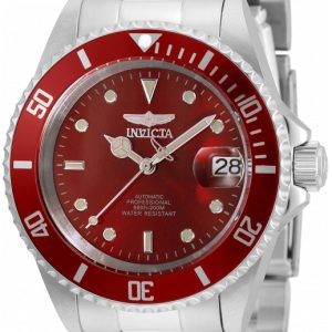 Invicta Herrklocka 35692 Pro Diver Röd/Stål Ø40 mm