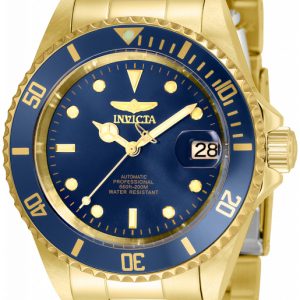 Invicta Herrklocka 35699 Pro Diver Blå/Gulguldtonat stål Ø40 mm