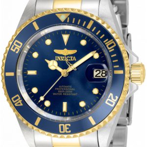 Invicta Herrklocka 35703 Pro Diver Blå/Gulguldtonat stål Ø40 mm