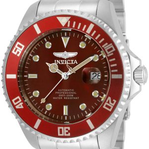 Invicta Herrklocka 35722 Pro Diver Röd/Stål Ø47 mm