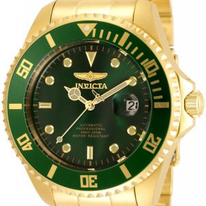 Invicta Herrklocka 35724 Pro Diver Grön/Gulguldtonat stål Ø47 mm