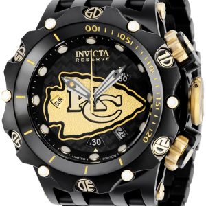 Invicta Herrklocka 36168 Nfl Svart/Stål Ø51 mm