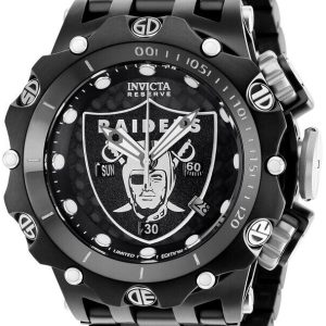 Invicta Herrklocka 36176 Nfl Svart/Stål Ø51 mm