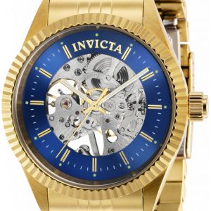 Invicta Herrklocka 36443 Specialty Blå/Gulguldtonat stål Ø43 mm