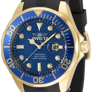 Invicta Herrklocka 36554 Pro Diver Blå/Gulguldtonat stål Ø47 mm