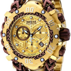 Invicta Herrklocka 36624 Gladiator Gulguldstonad/Stål Ø55.25 mm