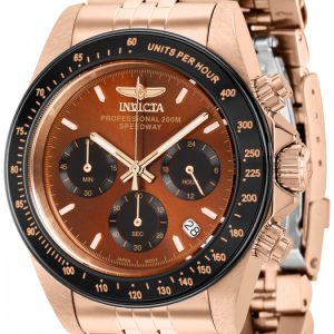 Invicta Herrklocka 36736 Speedway Brun/Roséguldstonat stål Ø39.5 mm