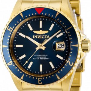 Invicta Herrklocka 36790 Pro Diver Blå/Gulguldtonat stål Ø44 mm