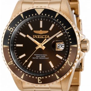 Invicta Herrklocka 36797 Pro Diver Brun/Roséguldstonat stål Ø44 mm