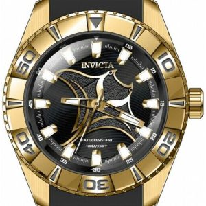 Invicta Herrklocka 36829 Pro Diver Svart/Gulguldtonat stål Ø52 mm