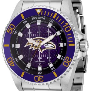 Invicta Herrklocka 36939 NFL Blå/Stål Ø47 mm