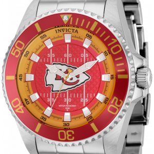 Invicta Herrklocka 36945 Nfl Röd/Stål Ø47 mm