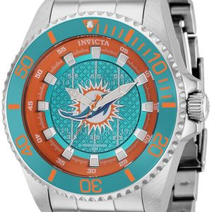 Invicta Herrklocka 36947 Nfl Grön/Stål Ø47 mm