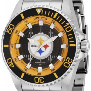 Invicta Herrklocka 36951 Nfl Svart/Stål Ø47 mm