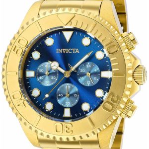 Invicta Herrklocka 36974 Pro Diver Blå/Gulguldtonat stål Ø47 mm