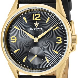 Invicta Herrklocka 37078 Vintage Svart/Läder Ø34 mm