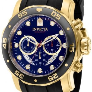 Invicta Herrklocka 37229 Pro Diver Blå/Gulguldtonat stål Ø48 mm