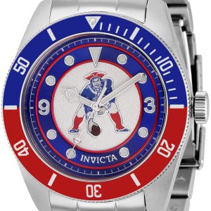 Invicta Herrklocka 37233 Nfl Vit/Stål Ø47 mm