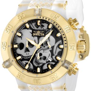 Invicta Herrklocka 37328 Subaqua Svart/Gulguldtonat stål Ø50 mm