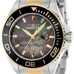 Invicta Herrklocka 37432 Pro Diver Svart/Gulguldtonat stål Ø48 mm