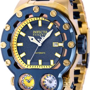 Invicta Herrklocka 37557 Reserve Blå/Gulguldtonat stål Ø52 mm