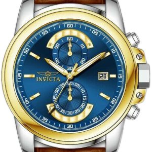 Invicta Herrklocka 37579 Specialty Blå/Läder Ø46 mm