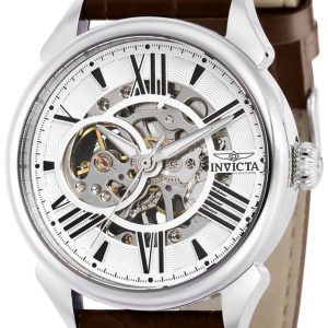 Invicta Herrklocka 38160 Vintage Silverfärgad/Läder Ø42 mm